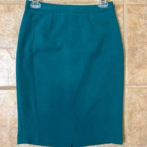 THE LIMITED Teal Pencil Skirt Size 0